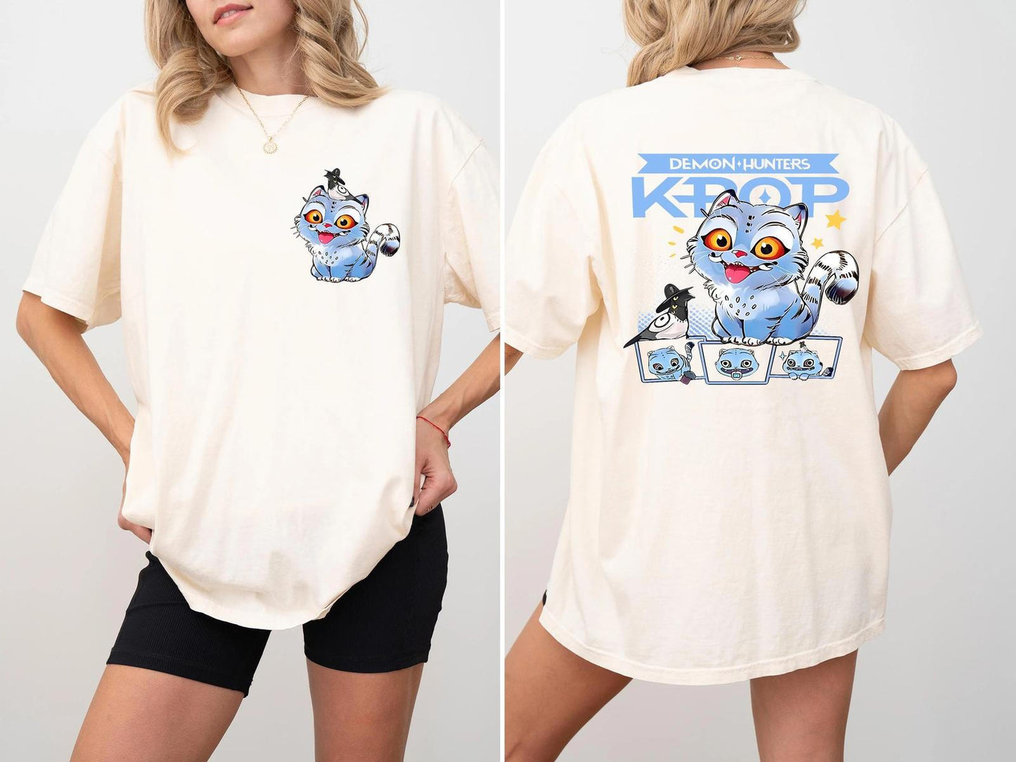 Huntrix Kpop Demo Movie Vintage Print Retro T-shirt