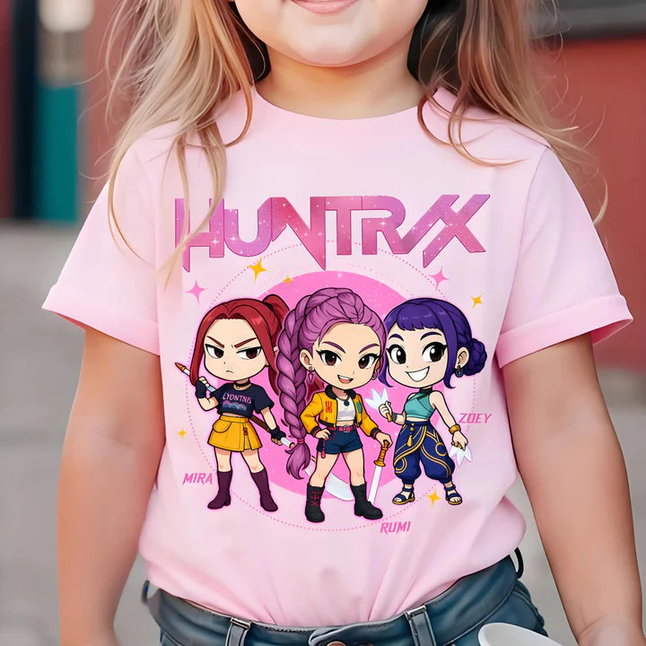 Huntrix Demon Hunters Comfort Colors Kids T-Shirts
