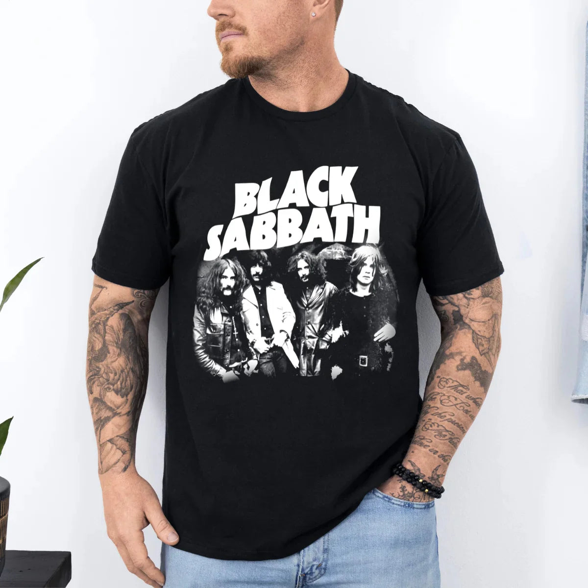 ブラック・サバス プリント クルーネック Tシャツ