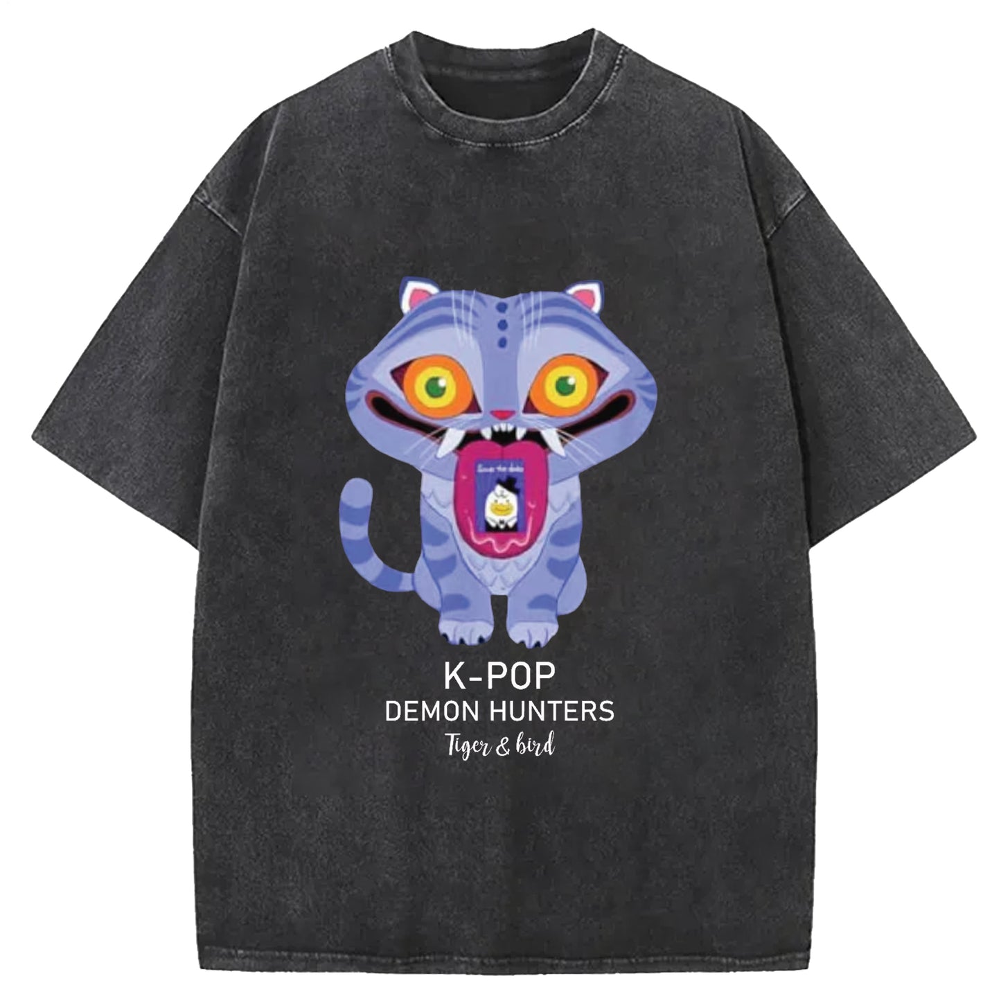 Huntrix Kpop Demo Movie Vintage Print Retro T-shirt