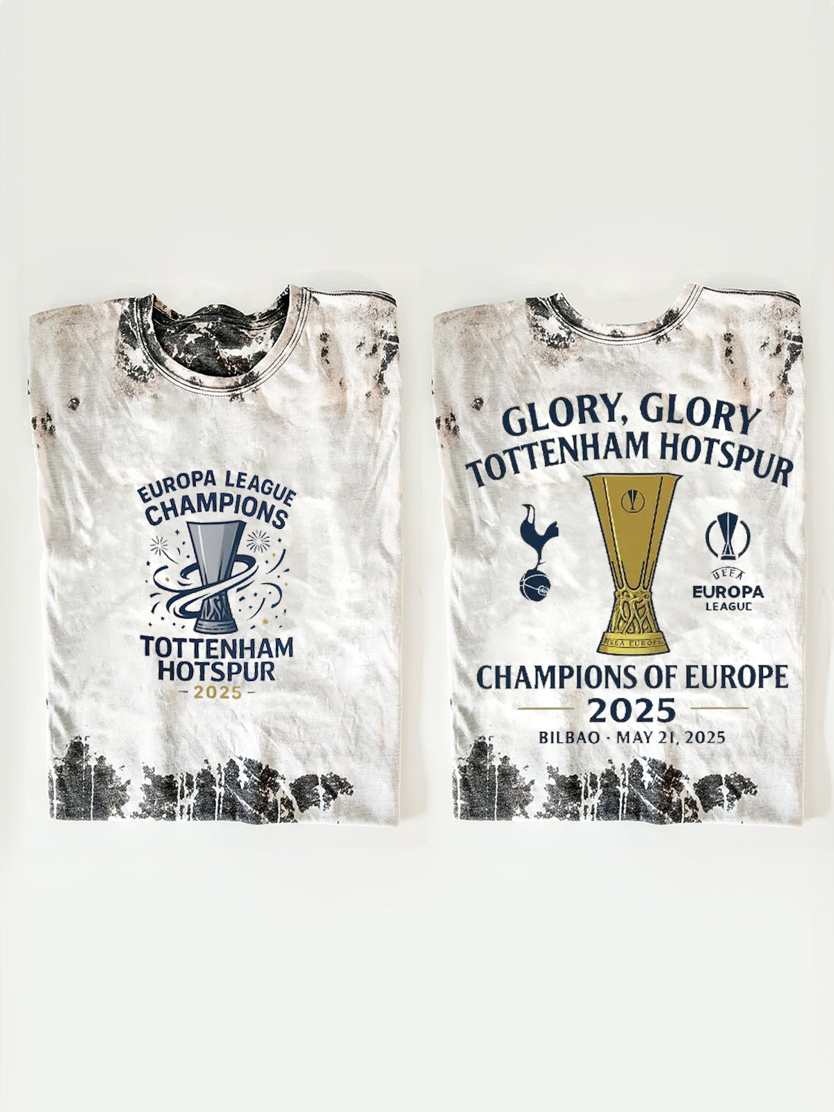 Tottenham Hotspur Europa League Champions 2025 Crew Neck T-shirt