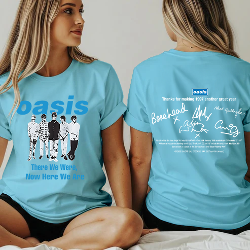 Oasis 2025 Tour Music Fan Crew Neck T-shirt