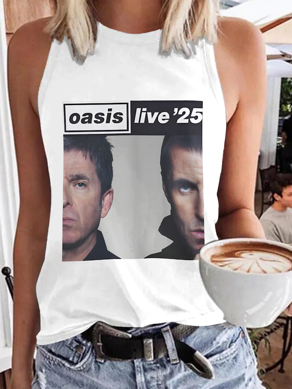 Oasis 2025 Tour Print Casual Sleeveless Top