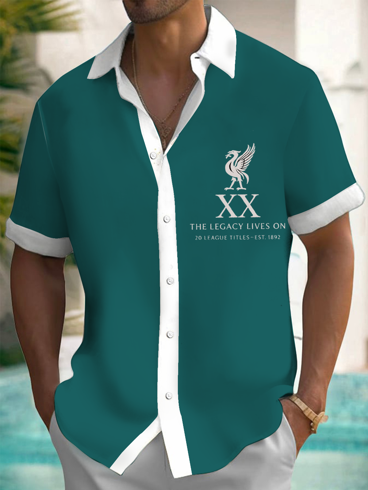 Liverpool Champions 2025 Football Fans Celebration Men's Short Sleeve Shirts