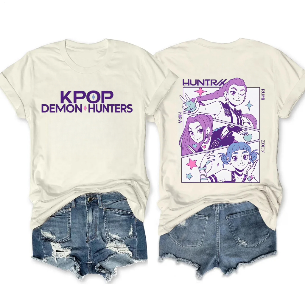 Kpop Demon Hunters Crew Neck T-shirt