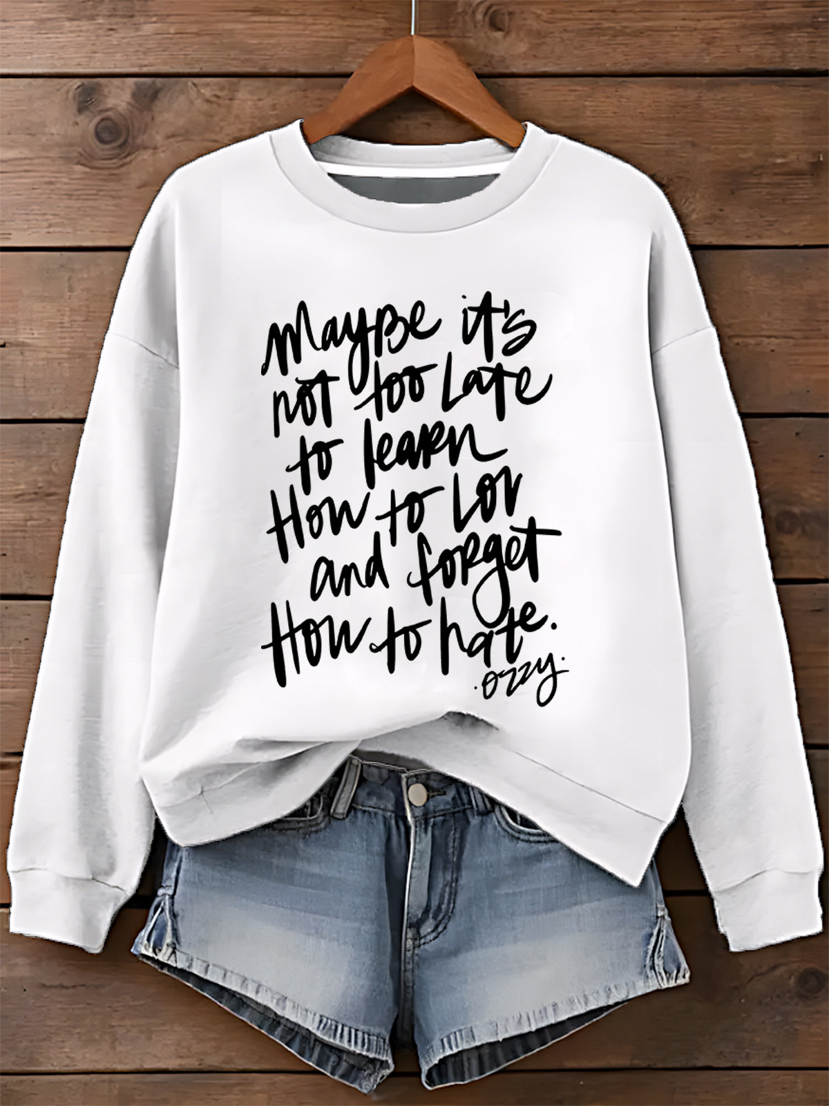 Learn How To Love Forget How To Hate Ozzy Osbourne Long Sleeve Top