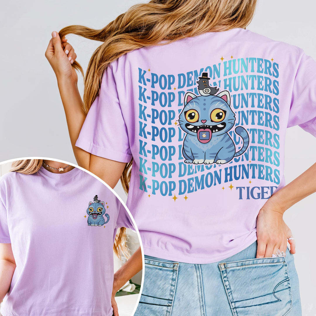 Demon Hunters Huntrix Print Crew Neck T-shirt