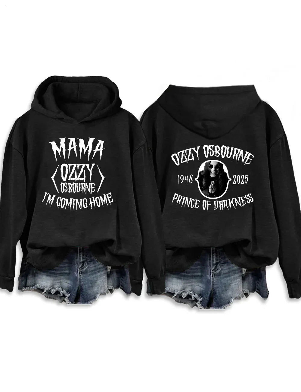 Mama I'm Coming Home Long Sleeve Printed Hoodie