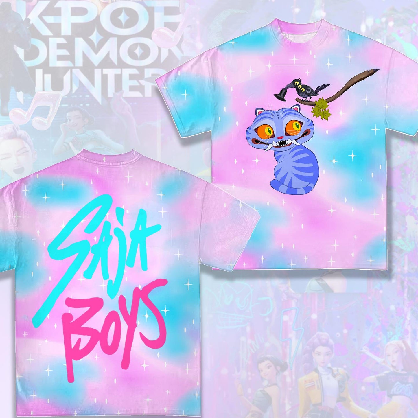 KPop Demon Hunters Crew Neck T-shirt