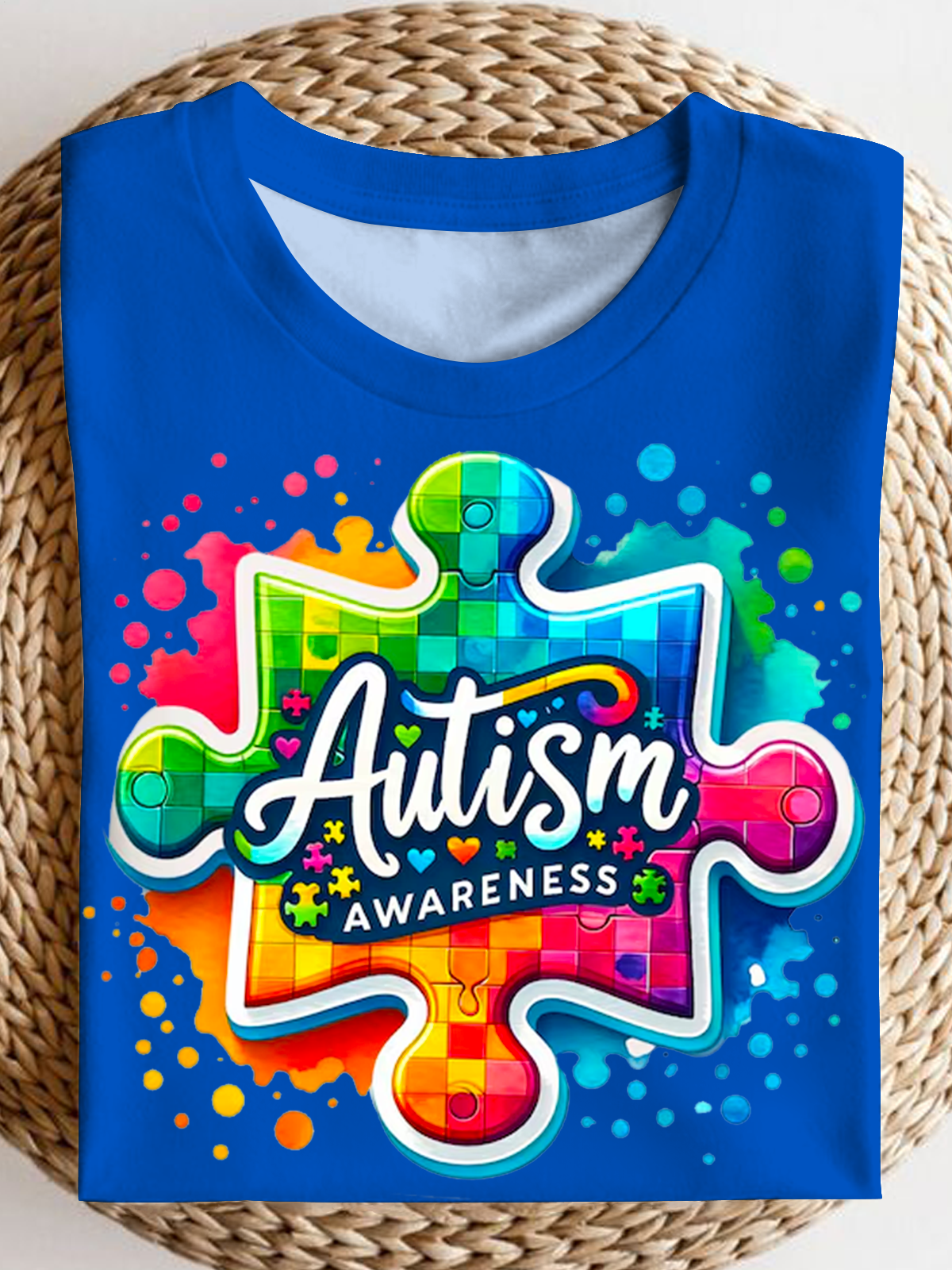 Autism Awarenes For Shirts Crew Neck T-shirt
