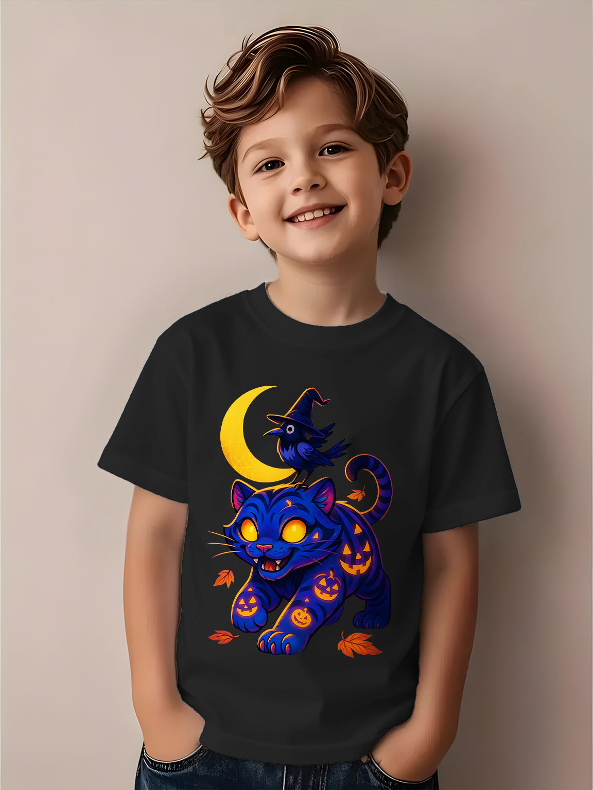 Devil Hunter Halloween Limited Edition Children's Cotton T-Shirts
