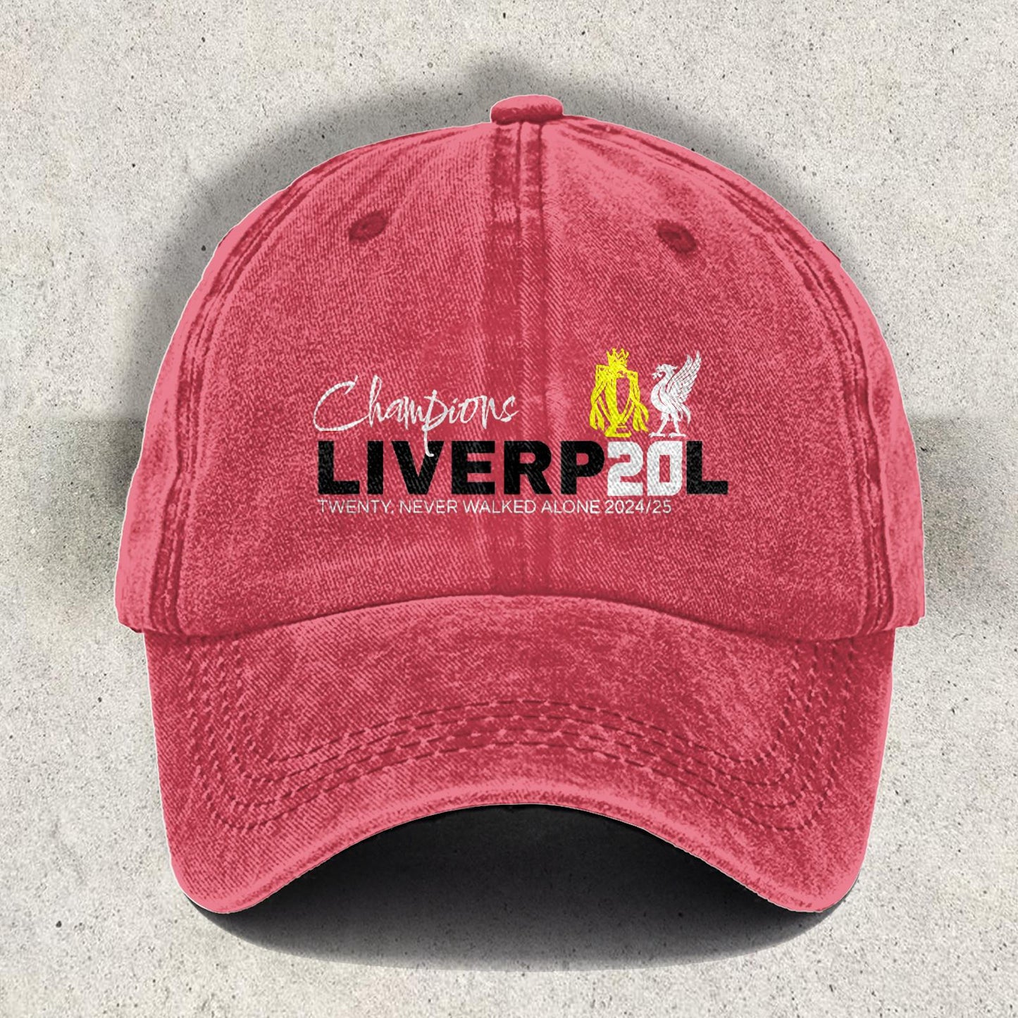 Liverpool Champions 2025 Printed Baseball Cap
