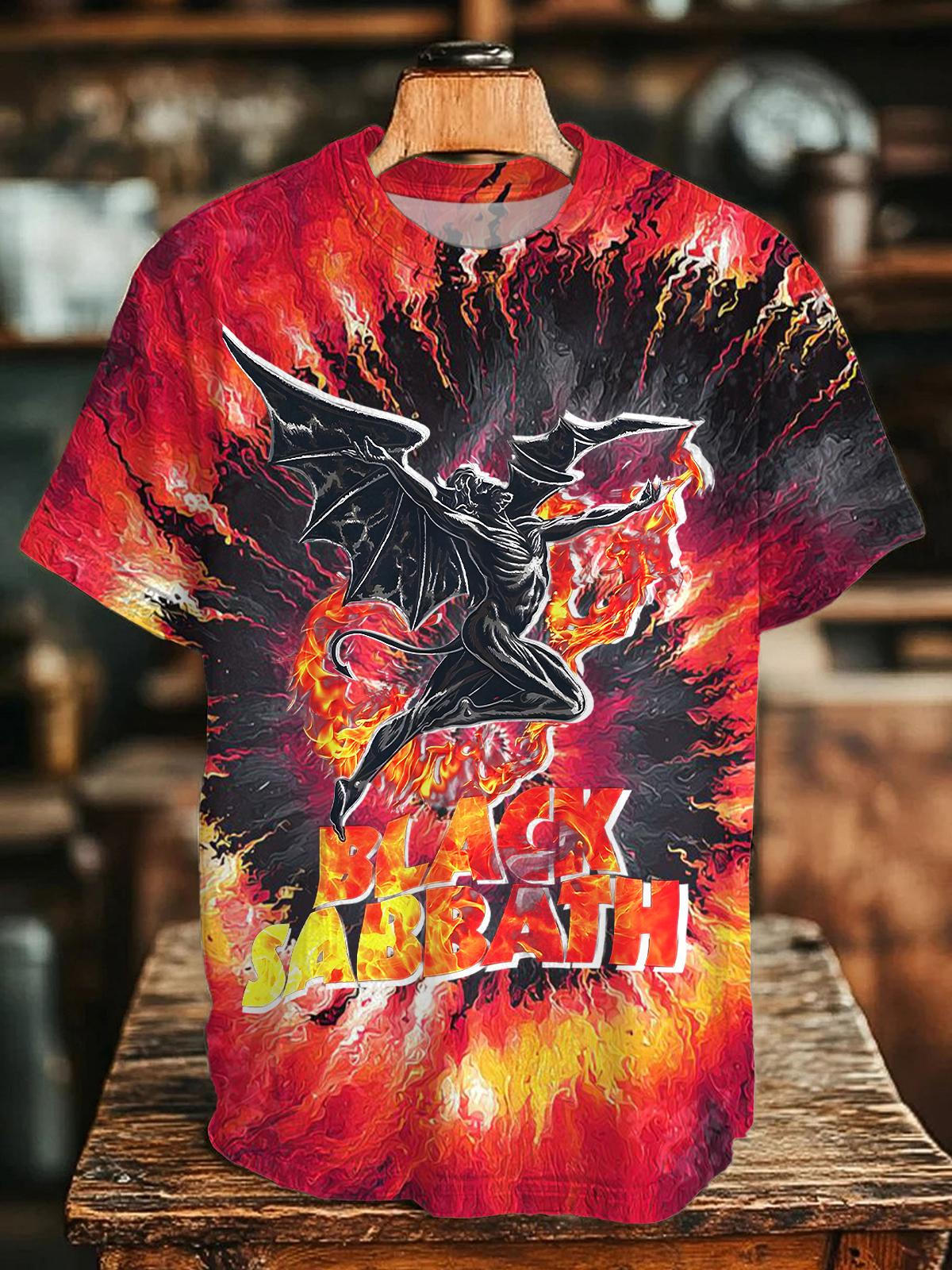 Black Sabbath Tie Dye Crew Neck T-shirt