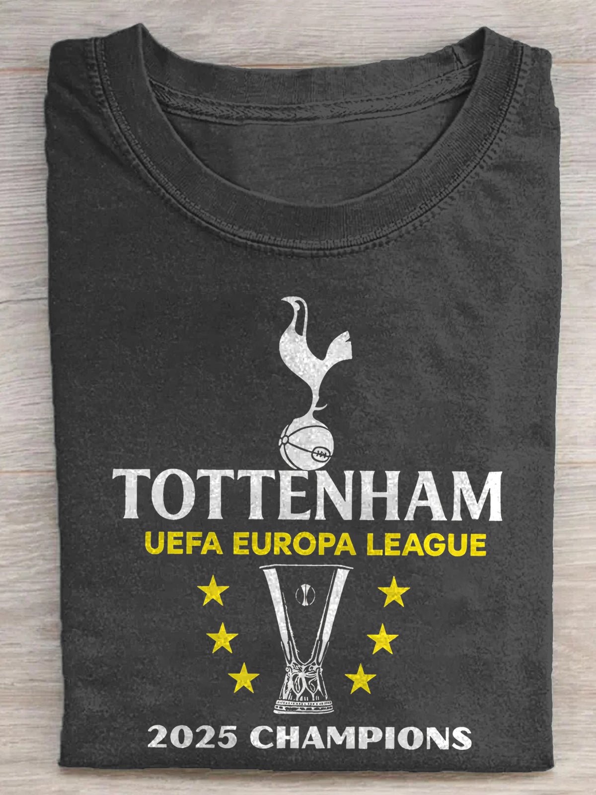 Tottenham Hotspur Europa League Champions 2025 Retro T-shirt