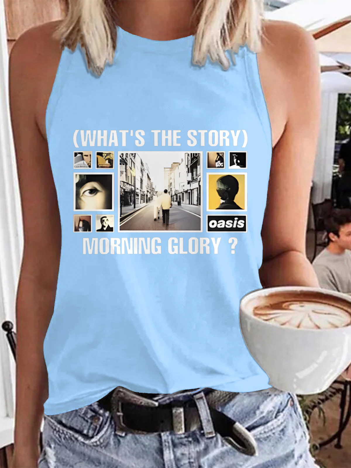 Oasis 2025 Tour Print Casual Sleeveless Top