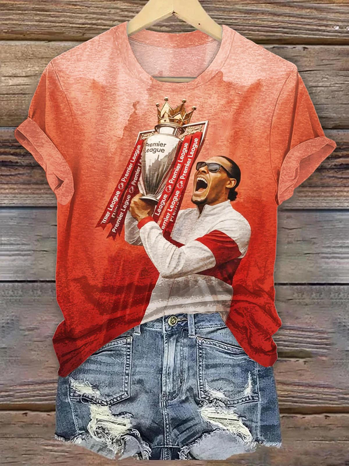 リバプール チャンピオンズ 2025 クルーネック Tシャツ