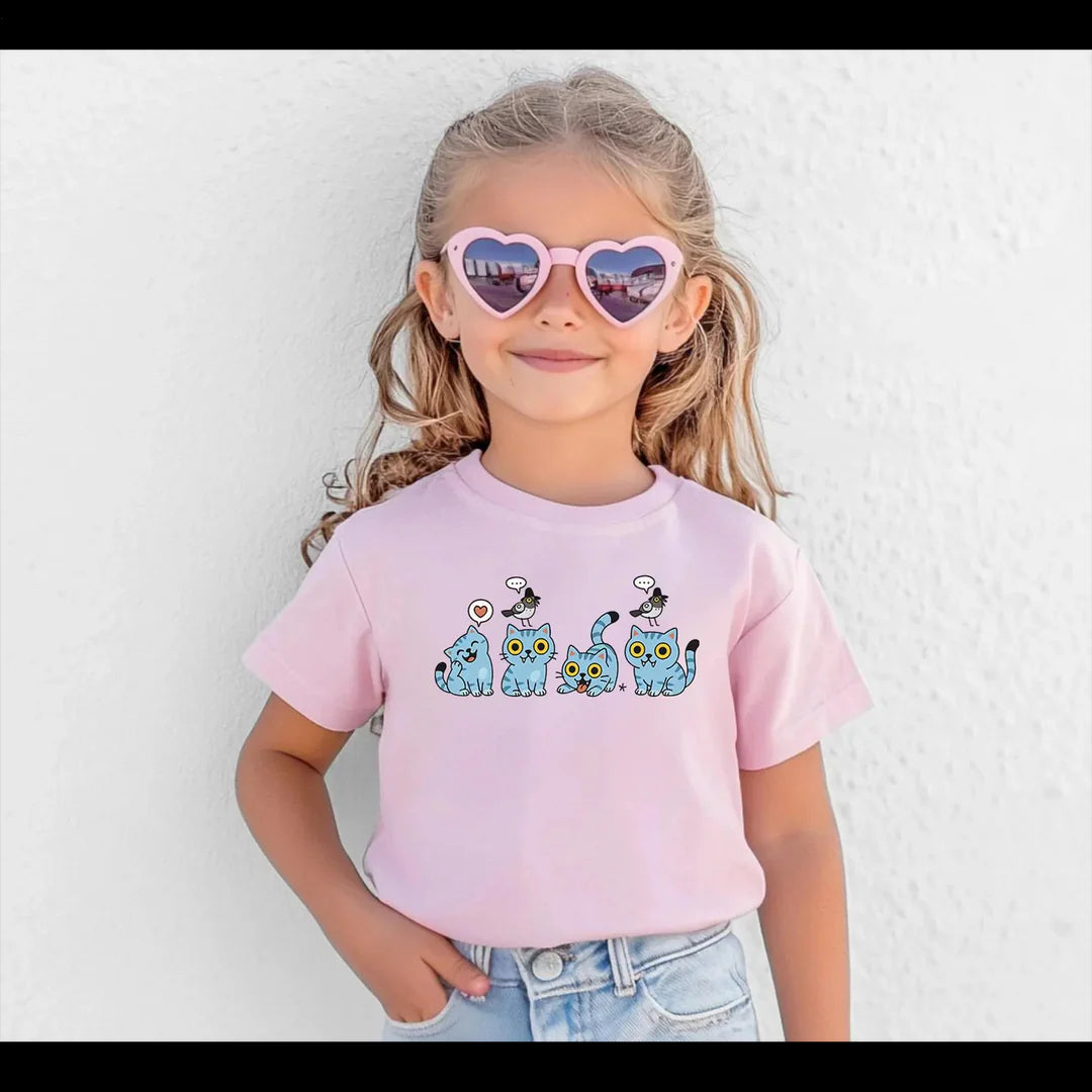 Demon Hunter Cute Pet Children's Cotton T-Shirts