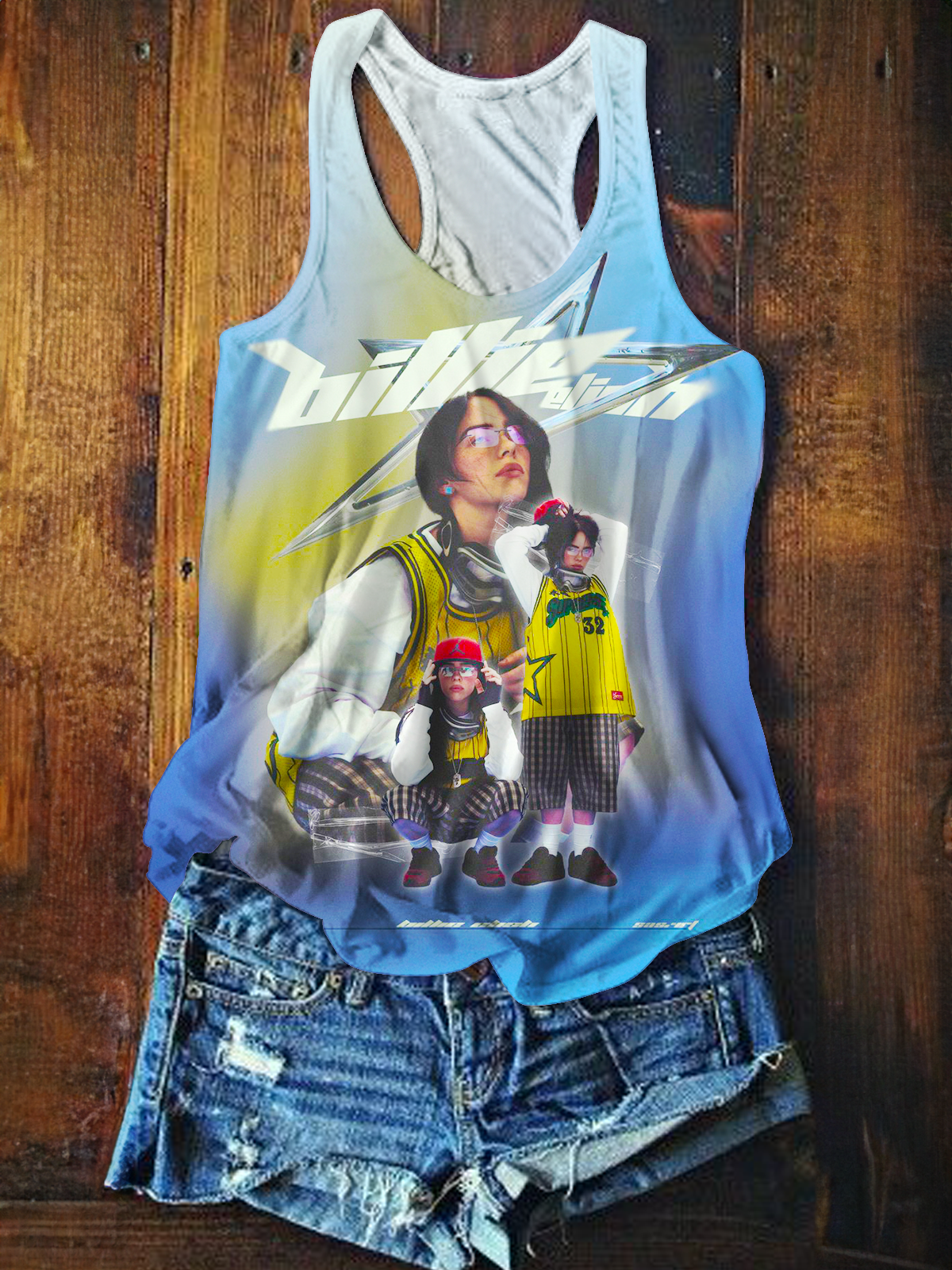 Hit Me Hard and Soft Billie Eilish World Tour Printed Casual Tank Top