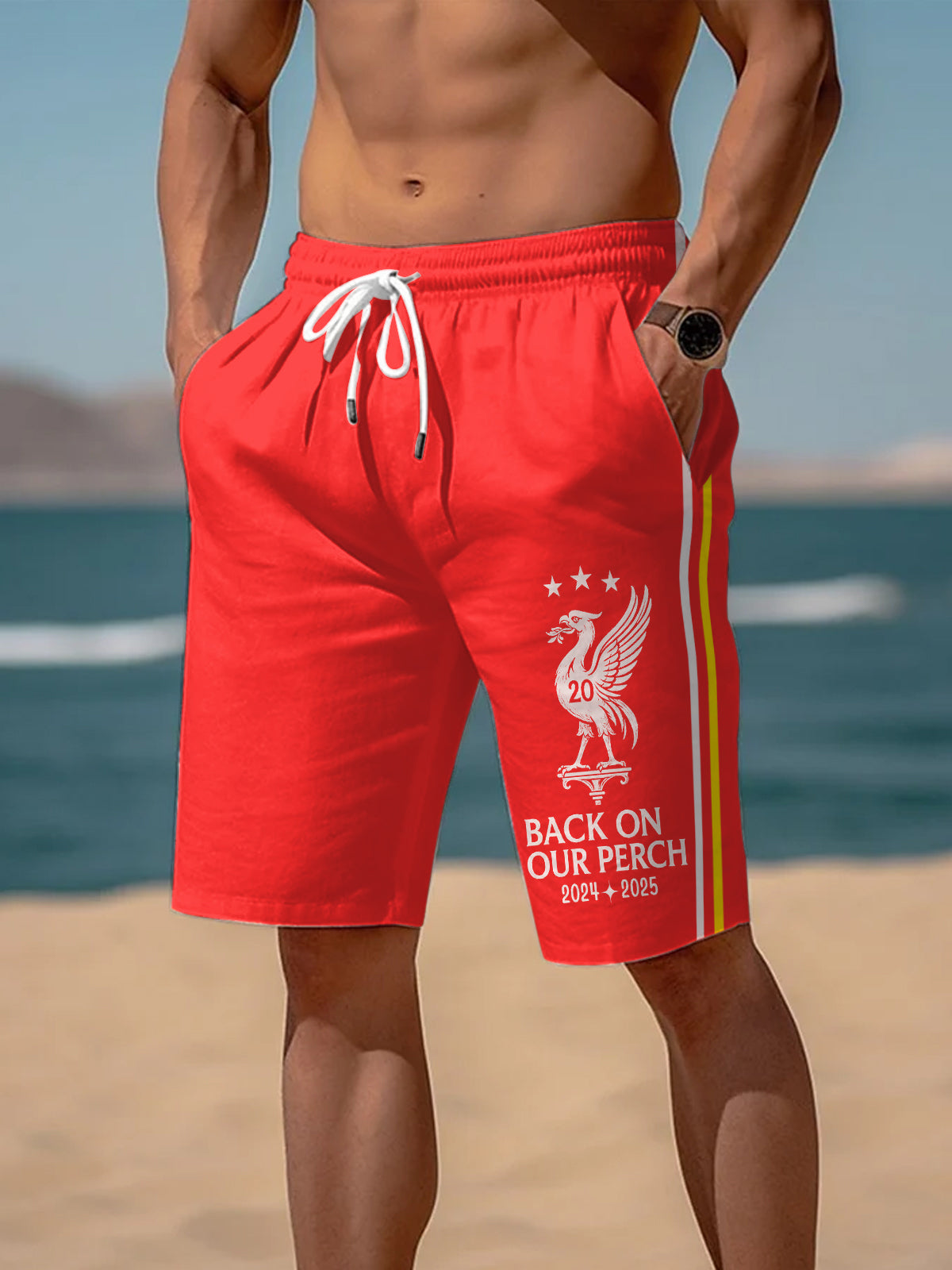 Men's Liverpool Champions 2025 Print Pocket Shorts