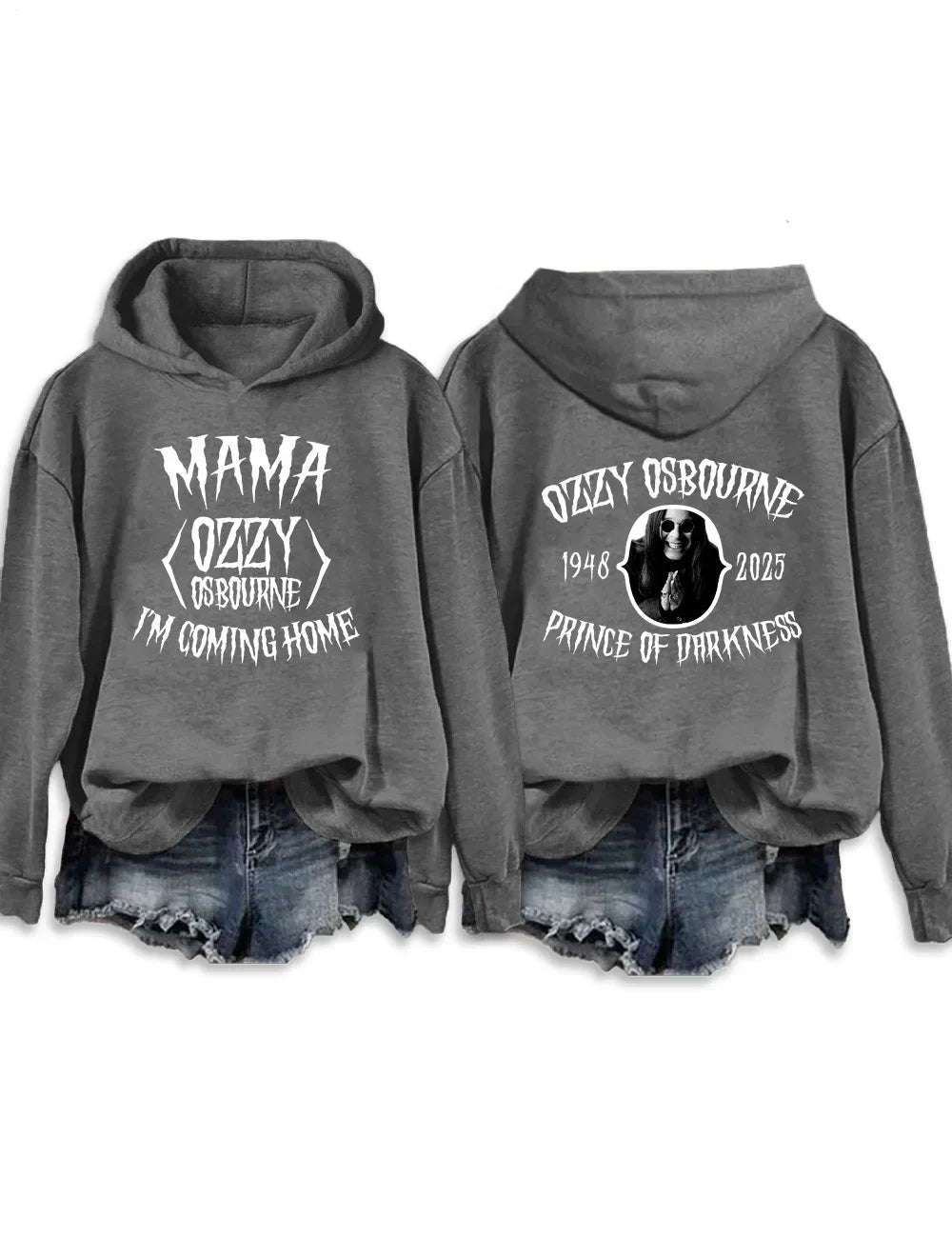 Mama I'm Coming Home Long Sleeve Printed Hoodie