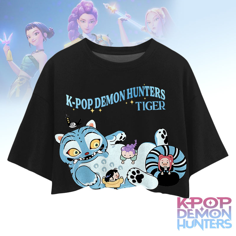 Demon Hunter Tiger Women's Umbilized T-shirt