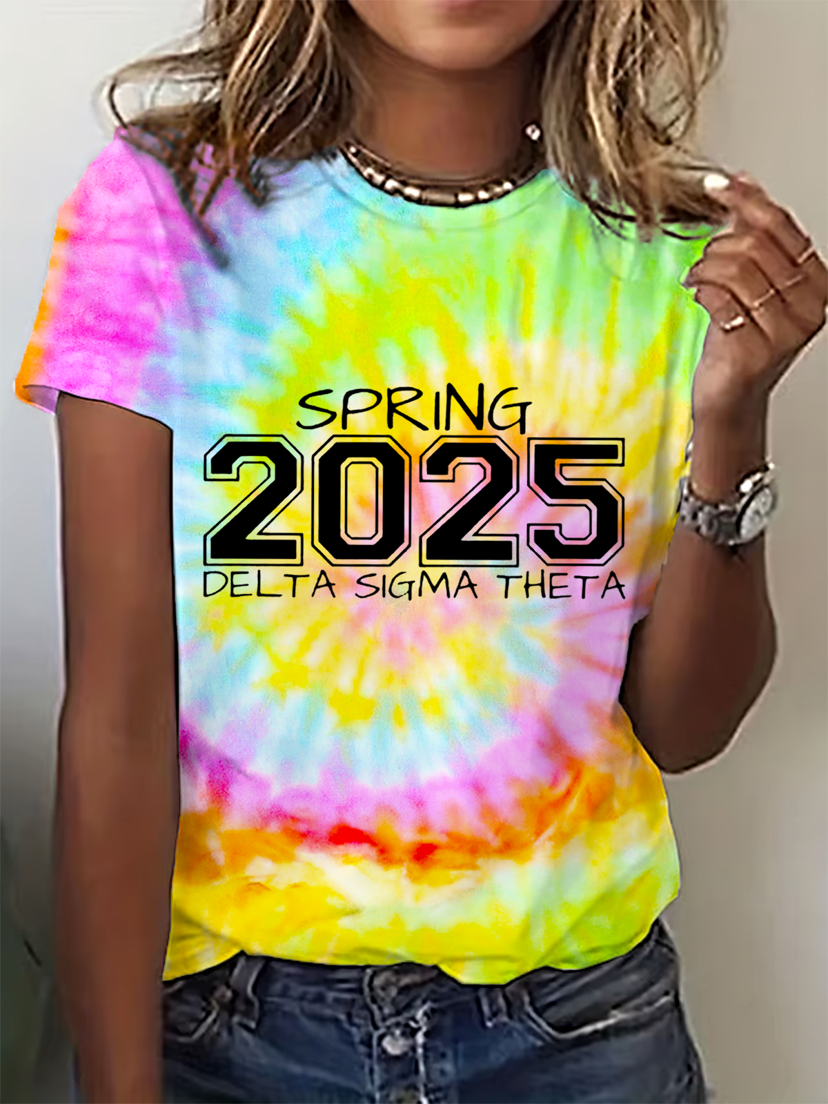 2025年春 デルタ・シグマ・シータ クルーネックTシャツ