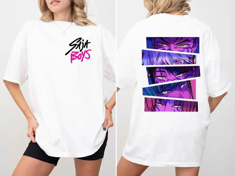 Huntrix Kpop Demo Movie Vintage Print Retro T-shirt