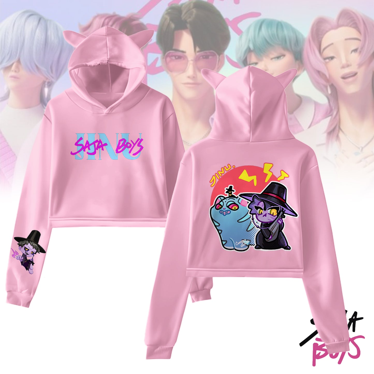 Demon Hunters Fur Rabbit Long Sleeve Hoodie