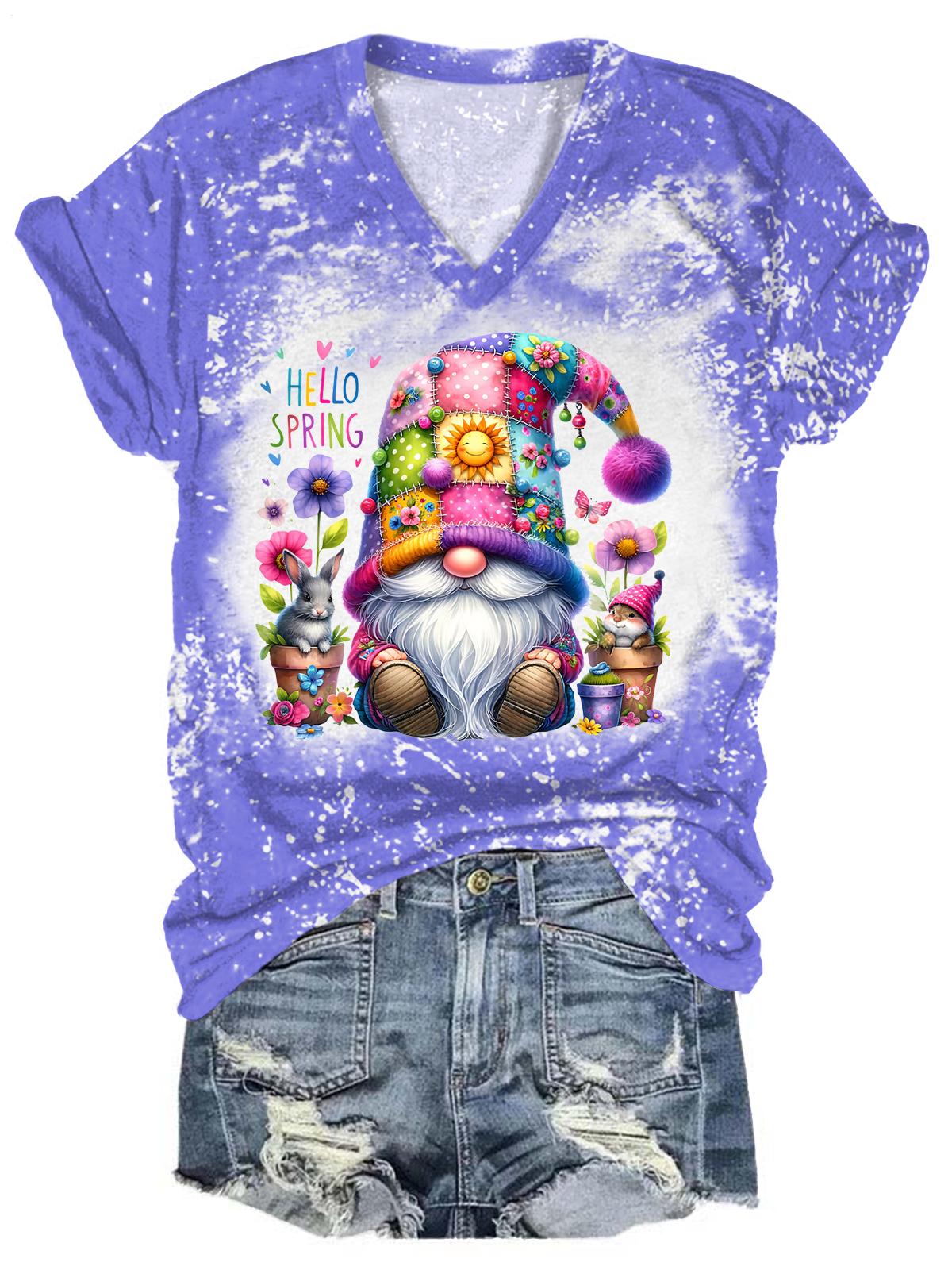 Spring Gnome V-neck T-Shirt