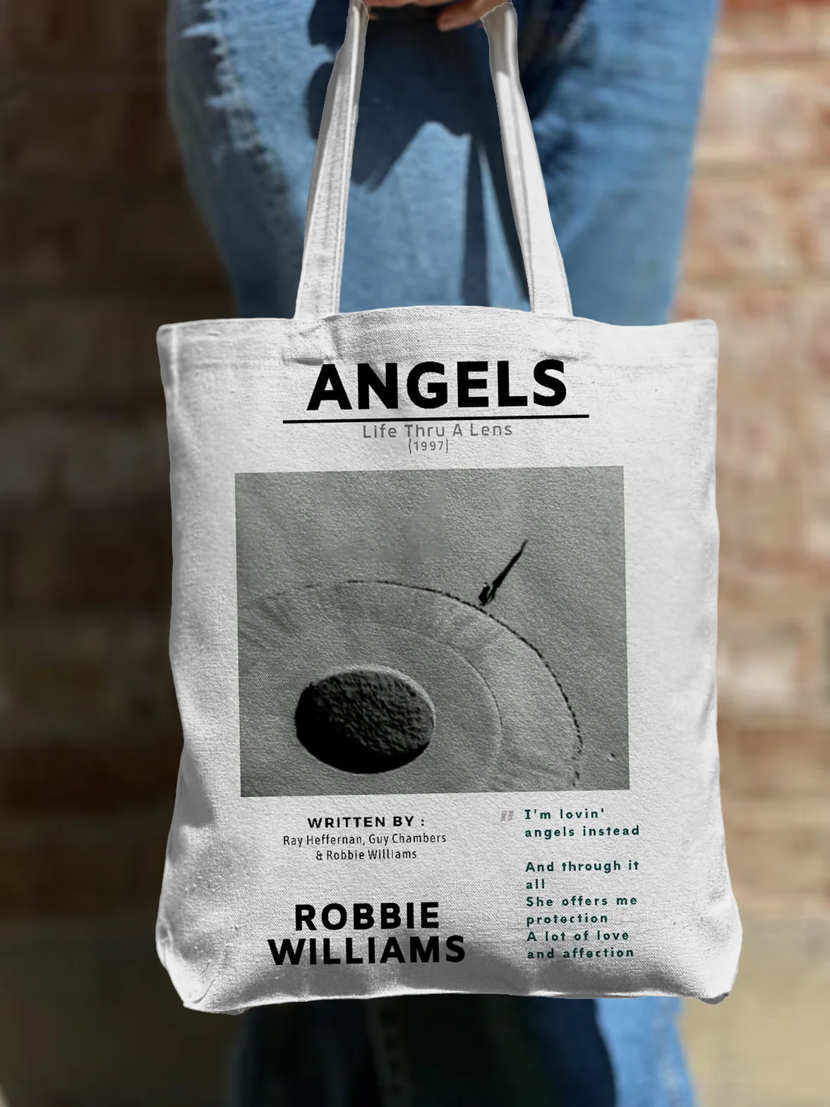 Oasis Muisc Fans Shoulder Zipper Canvas Bag