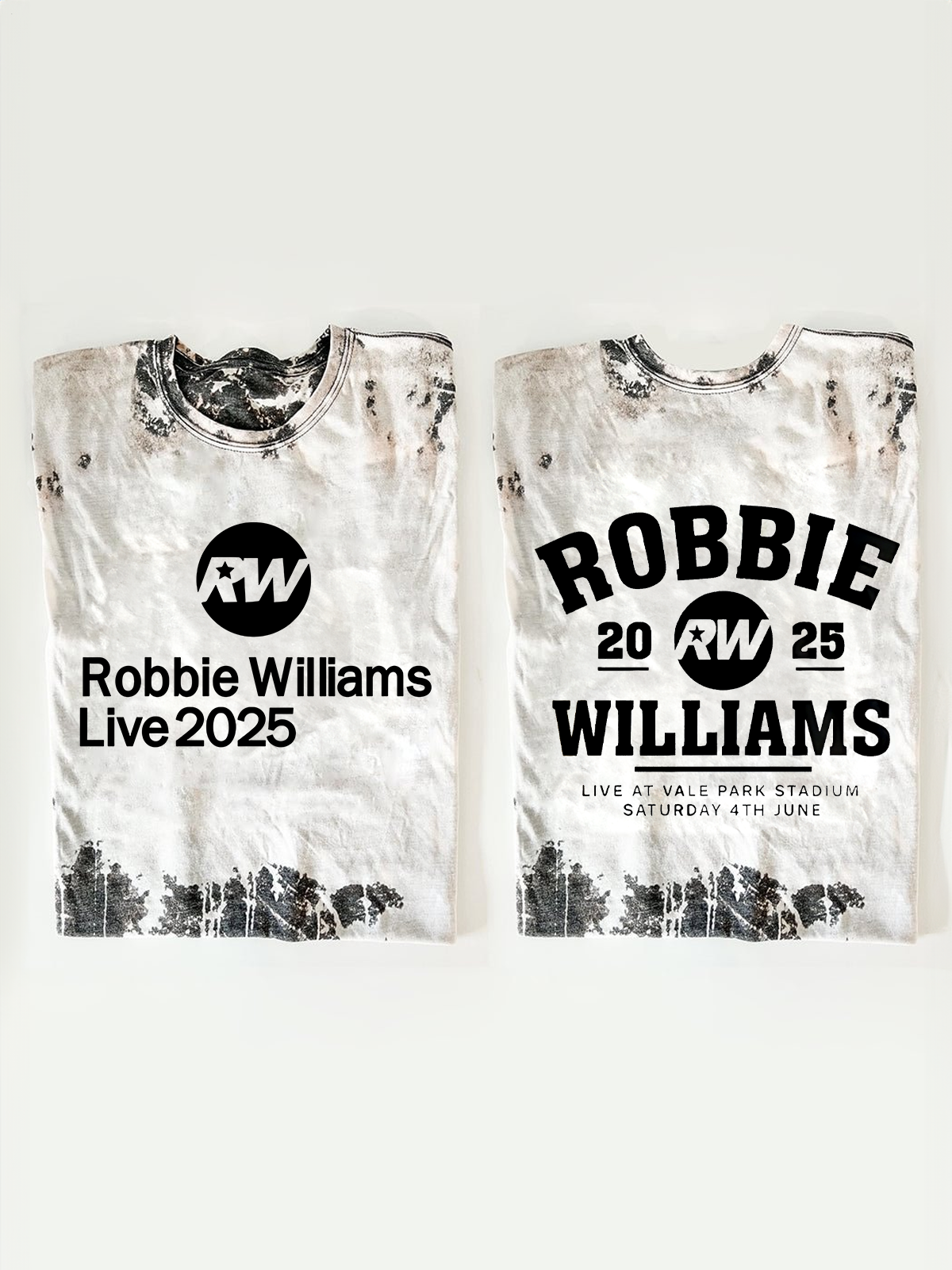 ヴィンテージ ロビー・ウィリアムズ 2025 ツアー クルーネック Tシャツ