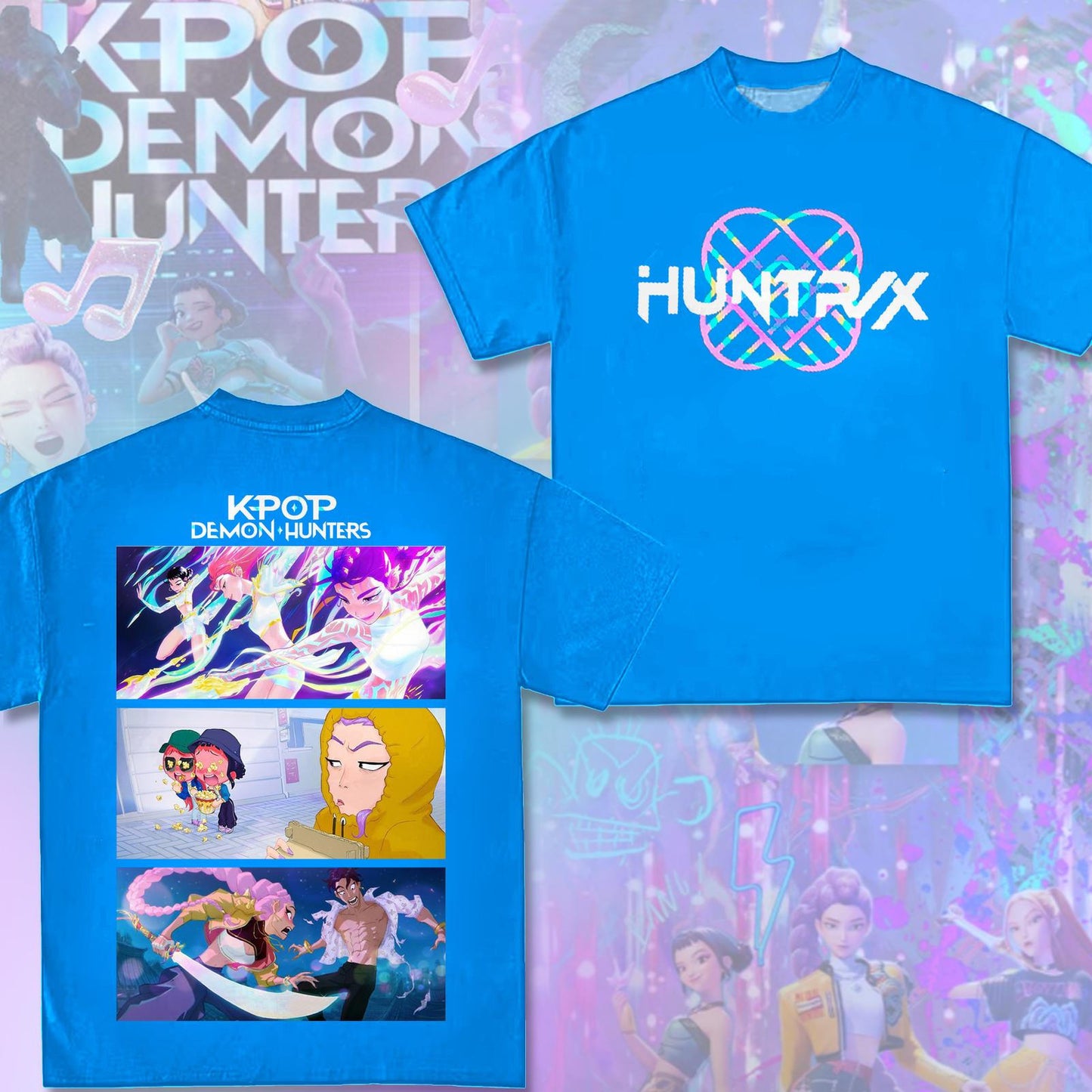 KPop Demon Hunters Crew Neck T-shirt