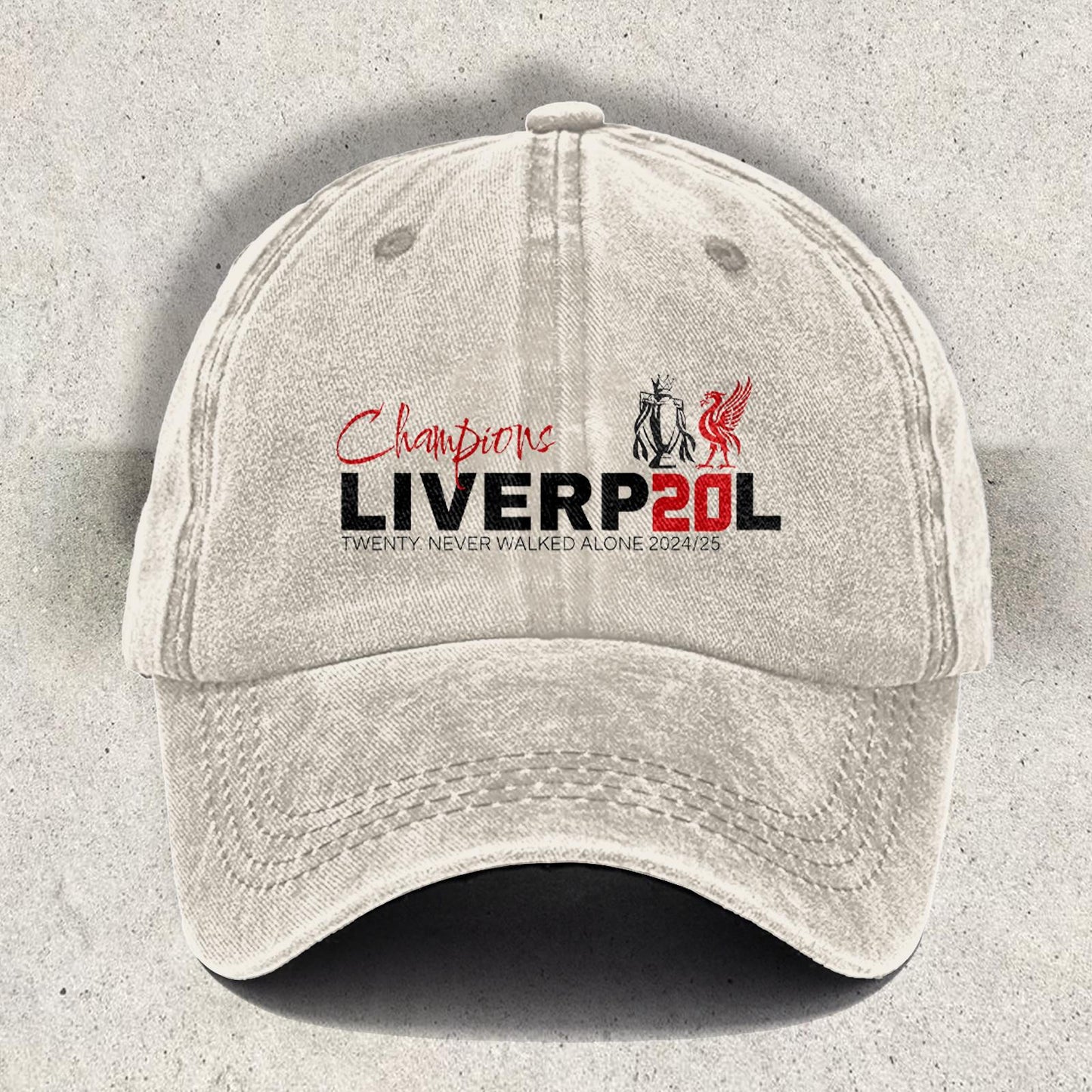 Liverpool Champions 2025 Printed Baseball Cap