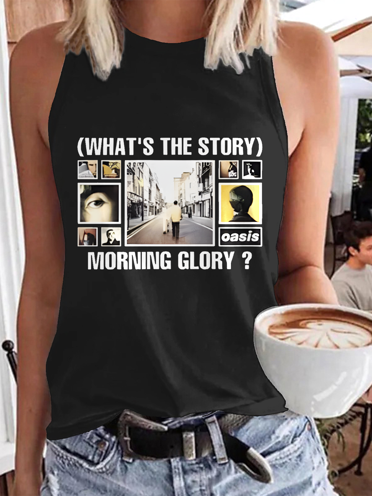 Oasis 2025 Tour Print Casual Sleeveless Top
