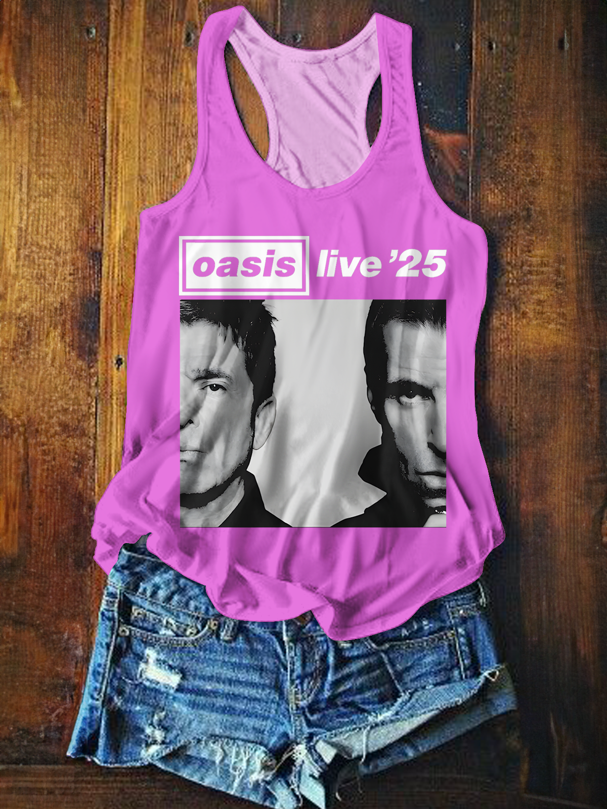 Oasis 2025 Tour Printed Casual Tank Top