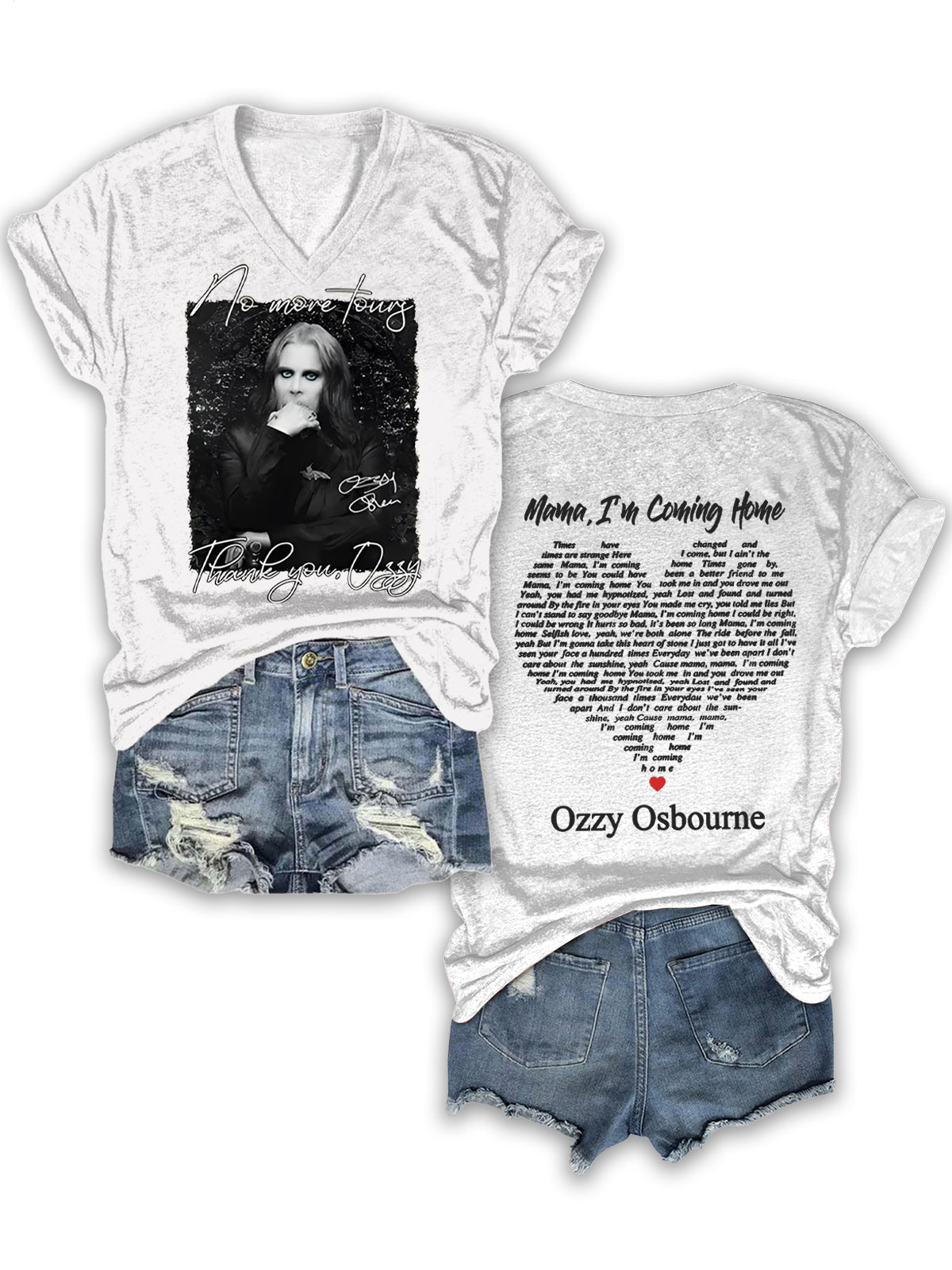 Ozzy Osbourne V-neck T-Shirt