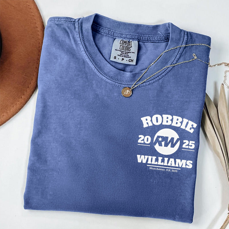 ロビー・ウィリアムズ ライブツアー 2025 レトロTシャツ