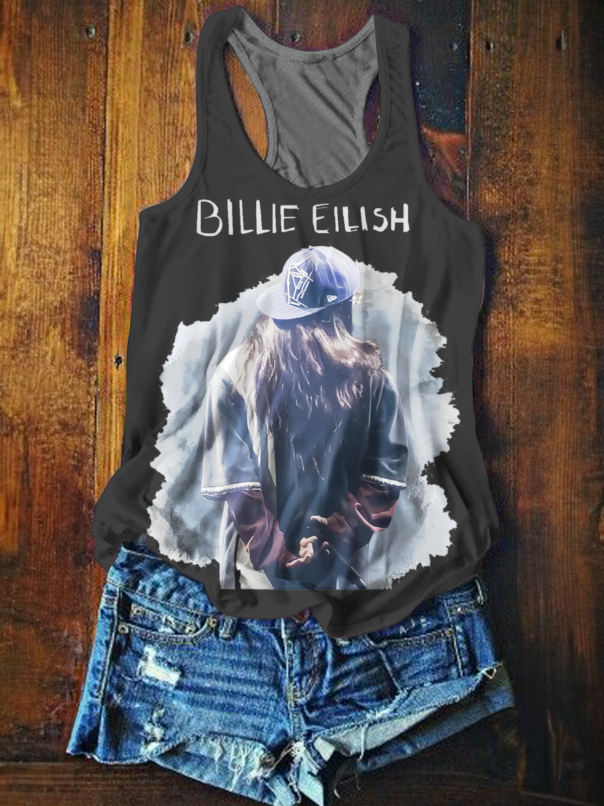 Billie Eilis Printed Casual Tank Top