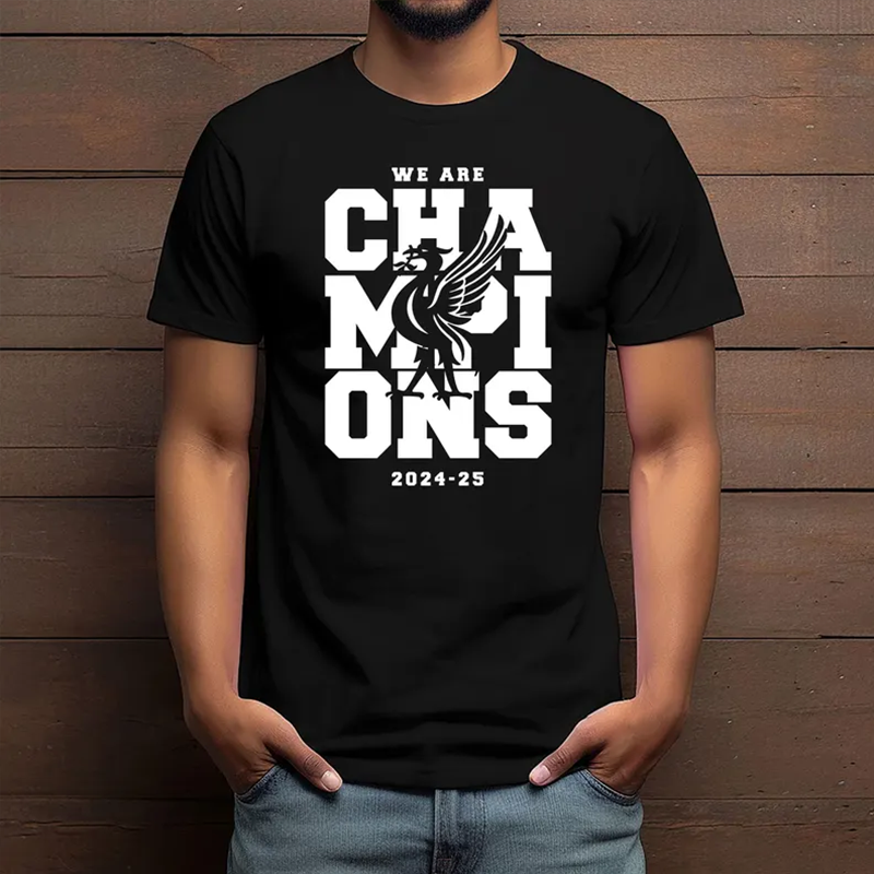 We are Champions Liverpool Round Neck Short Sleeve Men's T-shirt