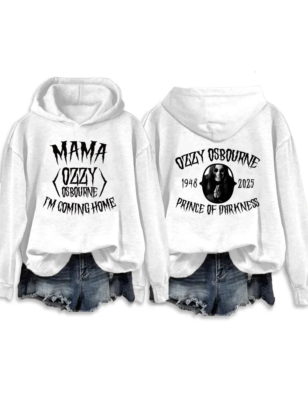 Mama I'm Coming Home Long Sleeve Printed Hoodie