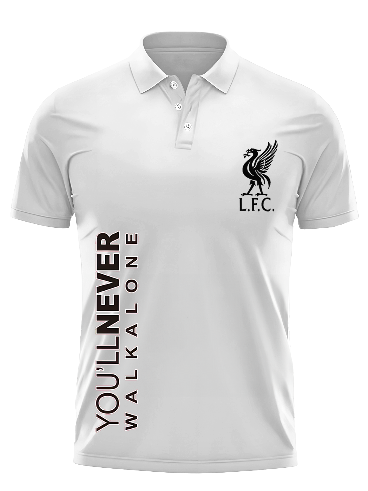 Men's Liverpool ChampionsShort Sleeve Button Polo Shirt