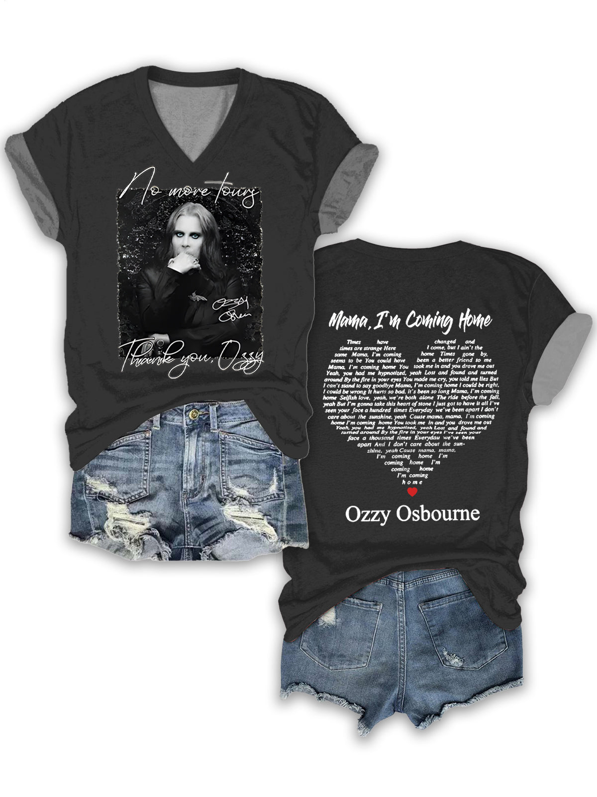 Ozzy Osbourne V-neck T-Shirt