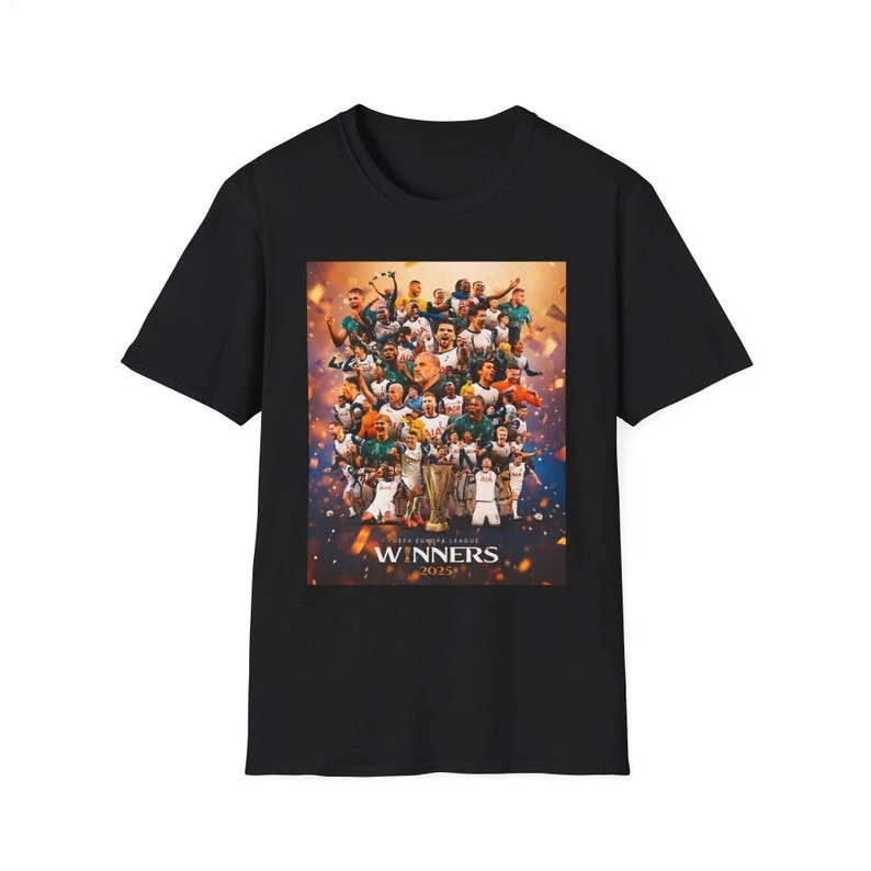 トッテナム・ホットスパー ヨーロッパリーグ チャンピオンズ 2025 クルーネック Tシャツ