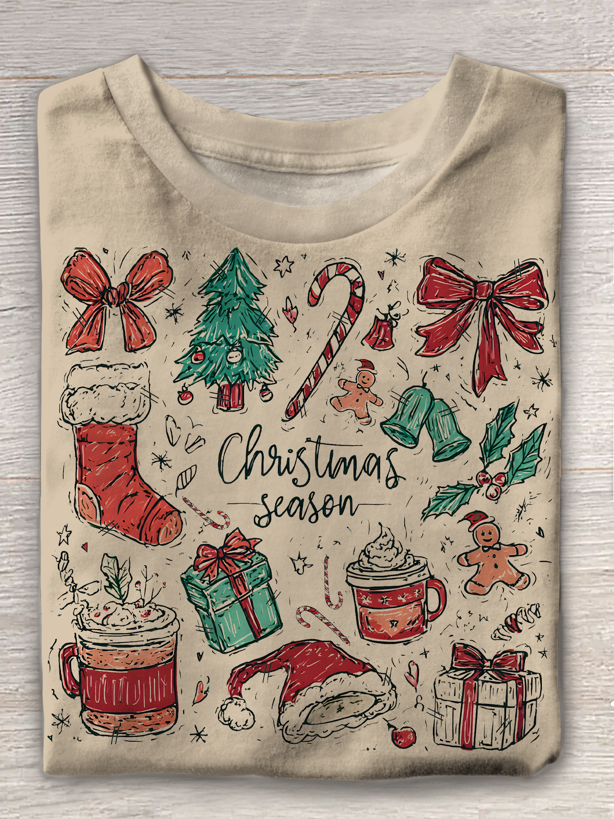Coquette Christmas Crew Neck T-shirt