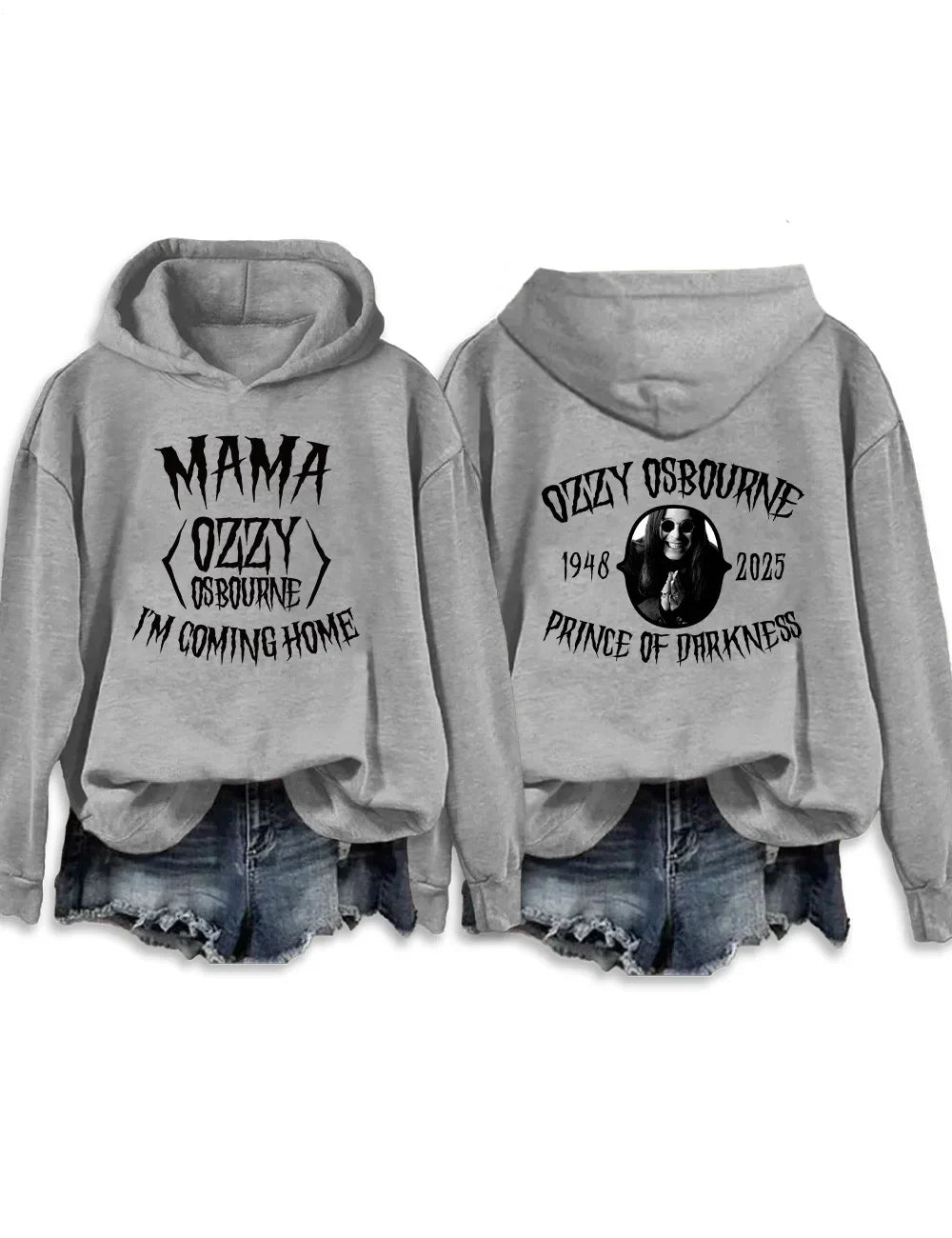 Mama I'm Coming Home Long Sleeve Printed Hoodie
