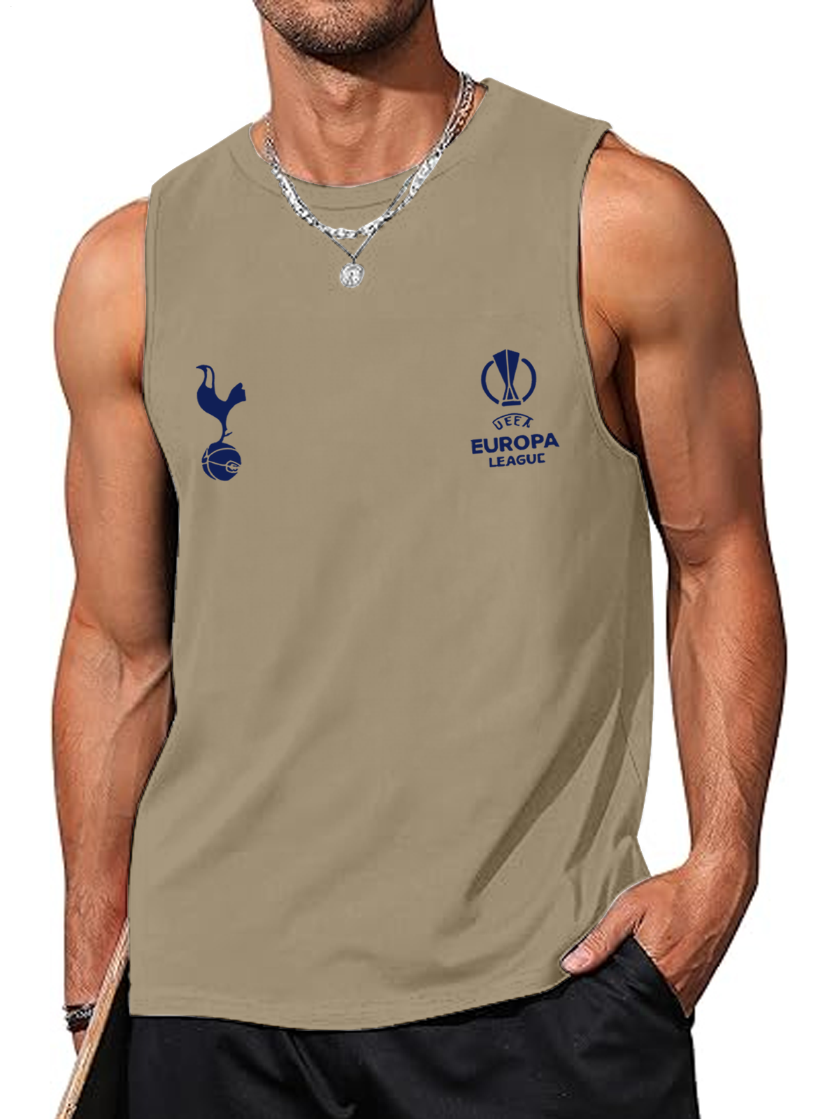 Tottenham Hotspur Football Fans Sleeveless Round Neck Vest