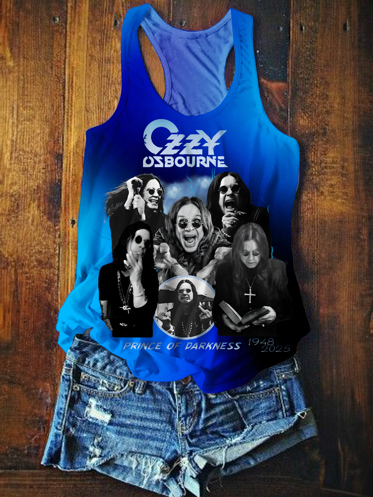 Ozzy Osbourne Graphic Printed Casual Tank Top