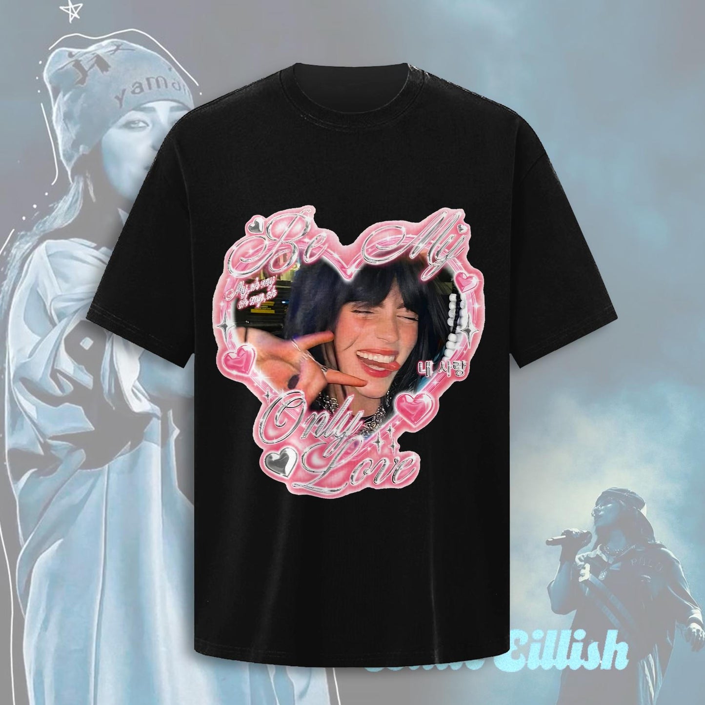 Billie Eilish Hit Me Hard And Soft Tour Crew Neck T-shirt