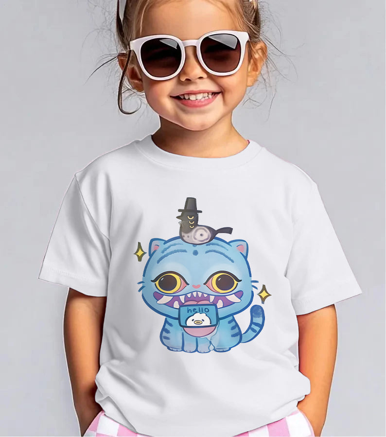 Demon Hunter Tiger Children's Cotton T-Shirts