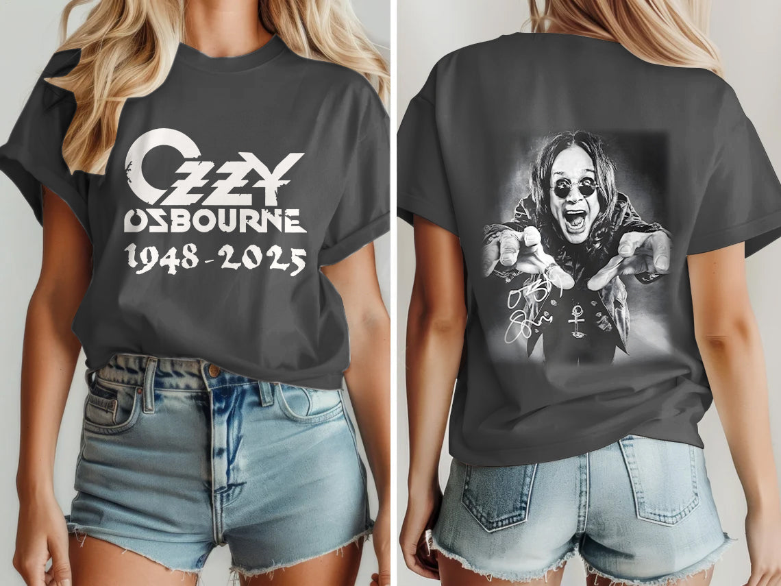 Ozzy Osbourne Crew Neck Cotton T-shirts